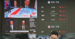 Asian currencies tumble as projected Trump win