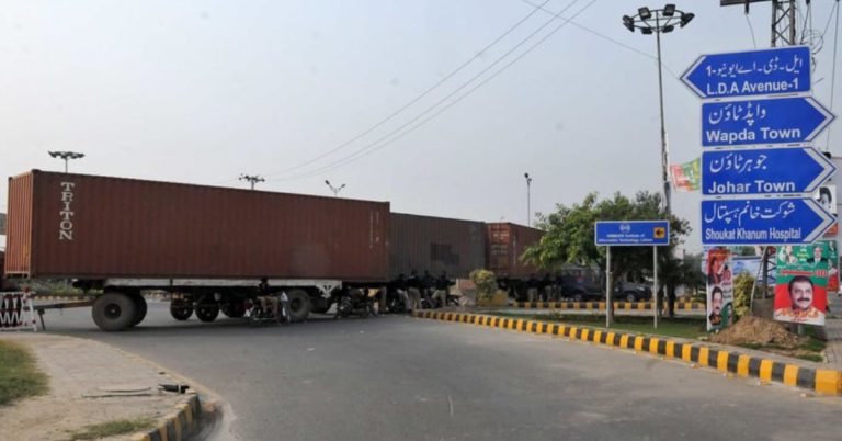 Lahore sealed PTI protest