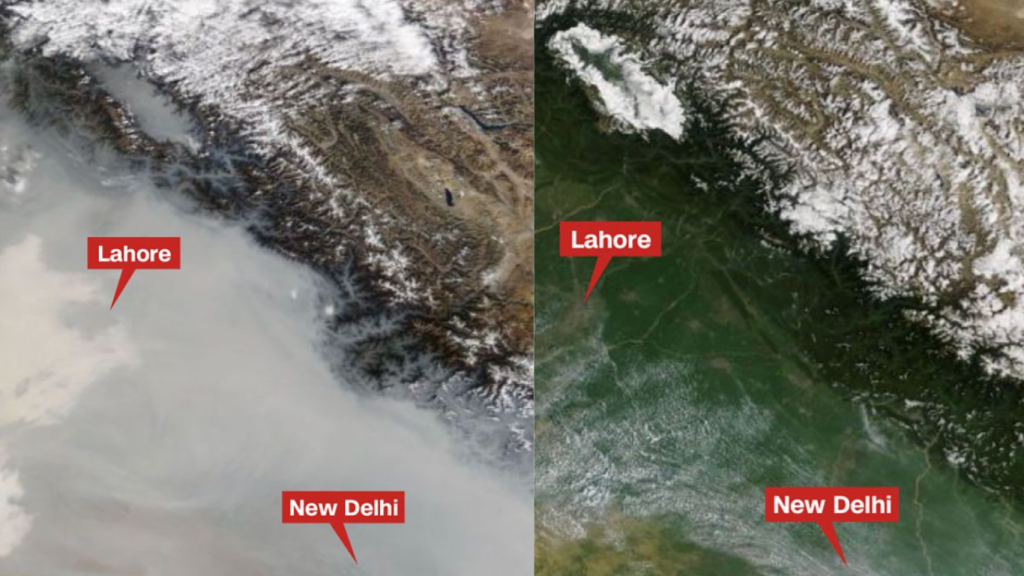 Punjab suffocates under smog: AQI hits alarming levels visible from space