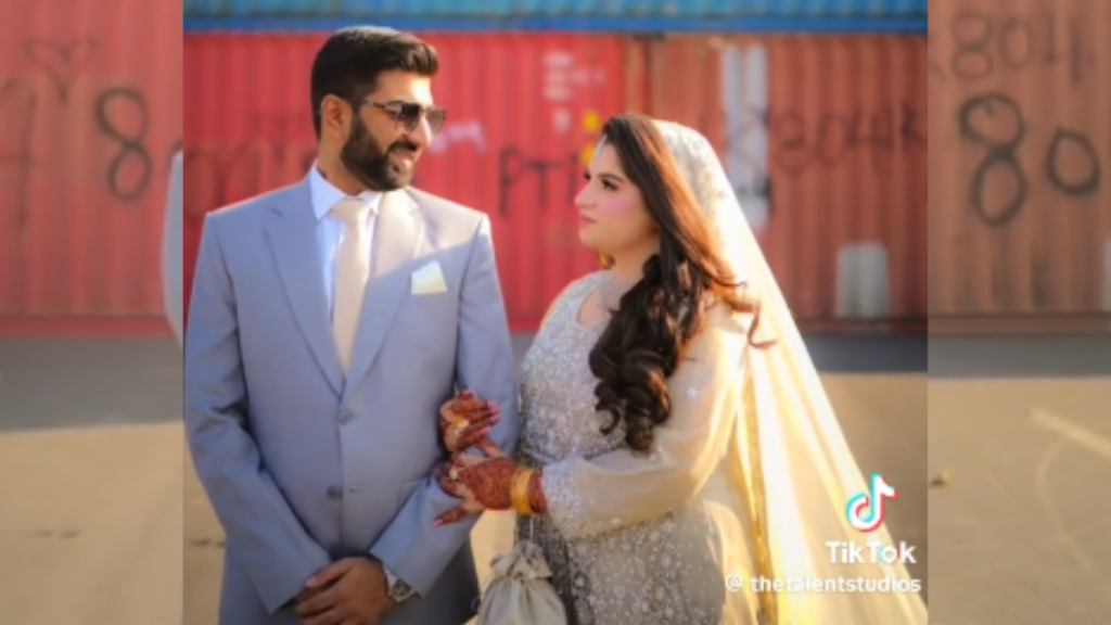 Couple's unique "Container" photoshoot on wedding video goes viral