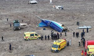 Azerbaijan Airlines plane crashes