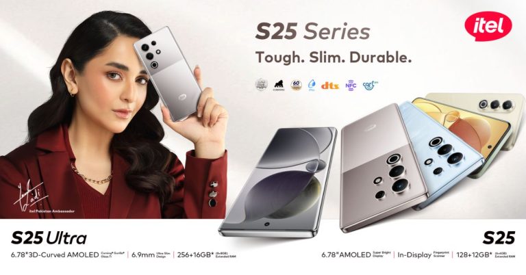 Itel S25 Series Yumna Zaidi brand ambassador