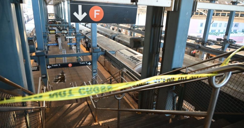 Woman set on fire in New York subway