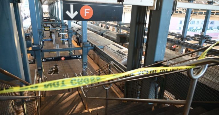 Woman set on fire in New York subway