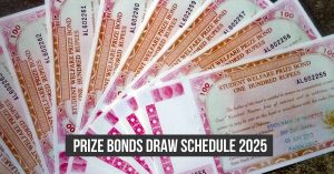 Prize bonds draw schedule 2025