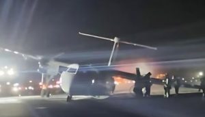 Air Canada flight engulfed in fire during landing