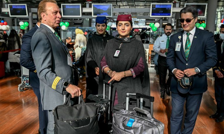 PIA flight Paris