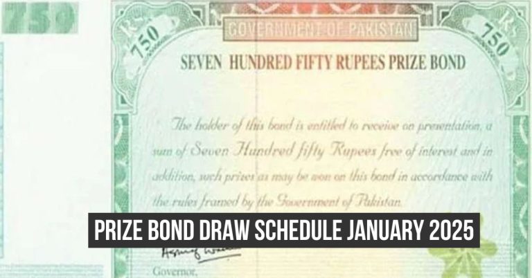 Prize bond draw January 2025
