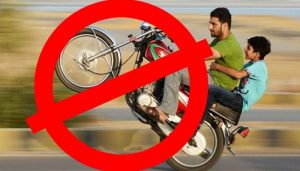 FIRs to be field against one-wheeling in Islamabad