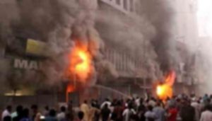 Fire breaks out in Lahore’s Saddar bazaar following cylinder blast