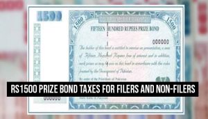 Rs1500 Prize Bond taxation details for filers & non-filers in February 2025