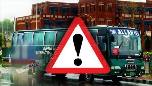 Woman dies after International Islamic University Bus collides with motorcycle in Islamabad