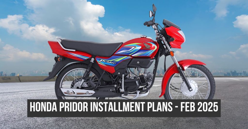 Honda Pridor installment plan