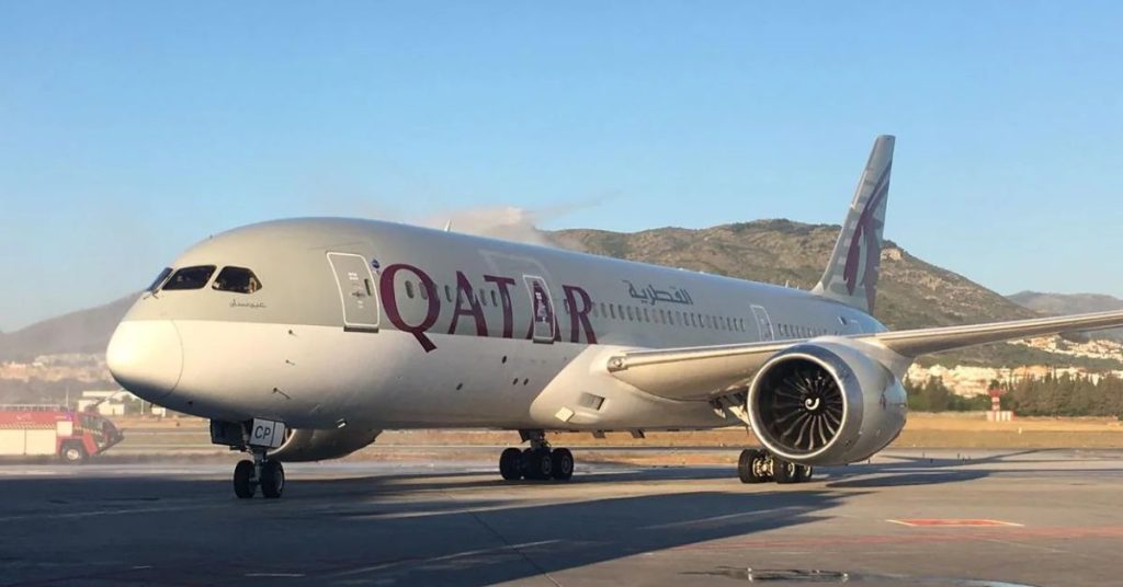Qatar Airways flight