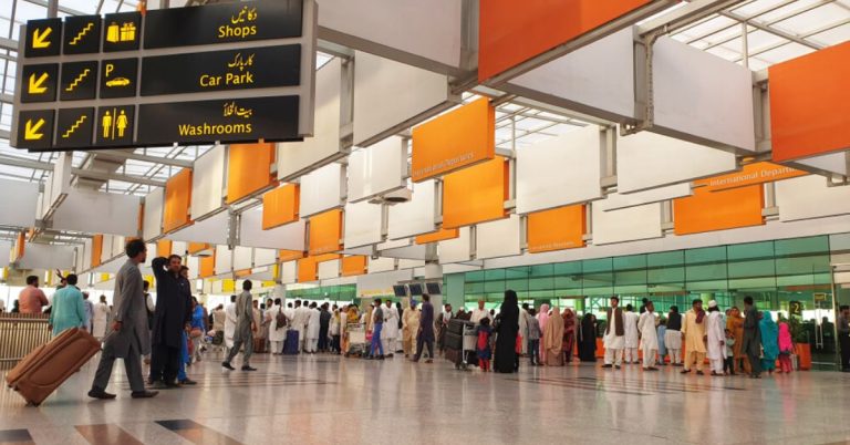 flight carrying Pakistani immigrants land