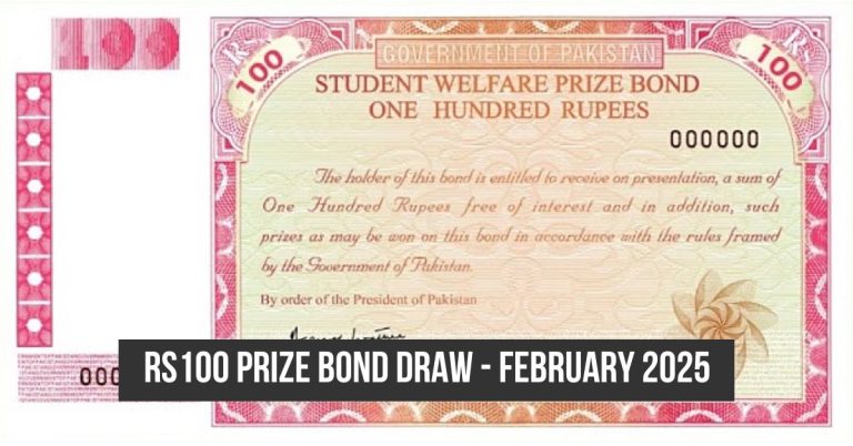 100 prize bond February