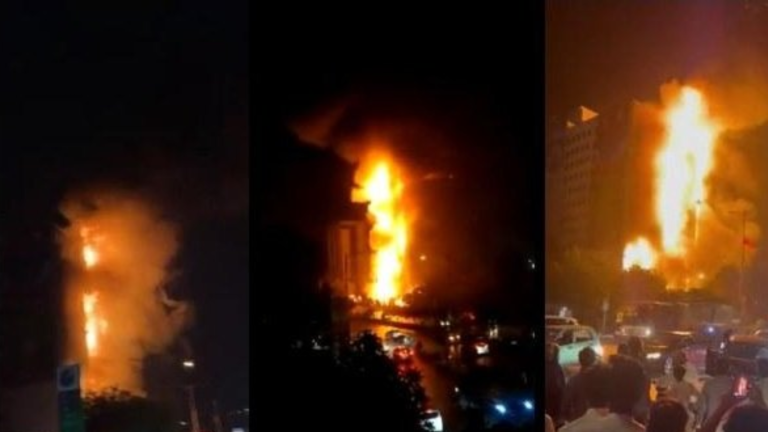 30 shops burned 80 other damaged in Karachi Glass Tower fire