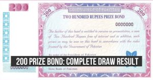 200 prize bond result