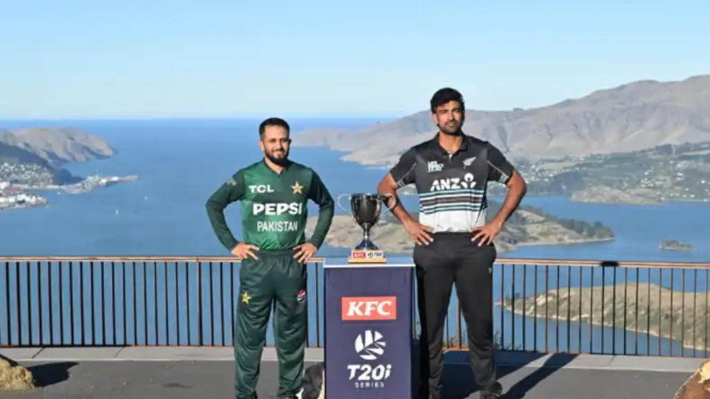 Pakistan New Zealand T20 series trophy unveiled