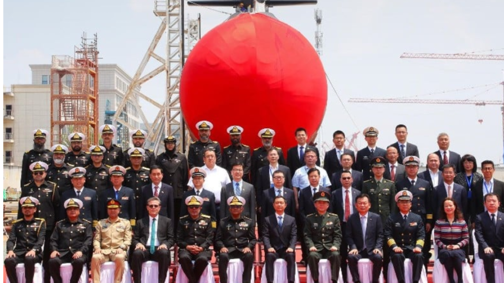 Pakistan Navy Launches Second Hangor-Class Submarine in China