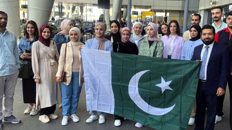 Palestinian students from Gaza arrive in Karachi to pursue education