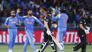 India beats New Zealand by 44 runs in ICC Champions Trophy match