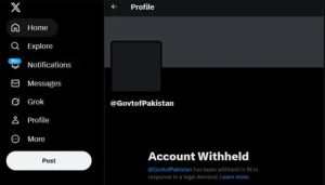 Pakistan govt' X account withheld in India due to Pahalgam incident