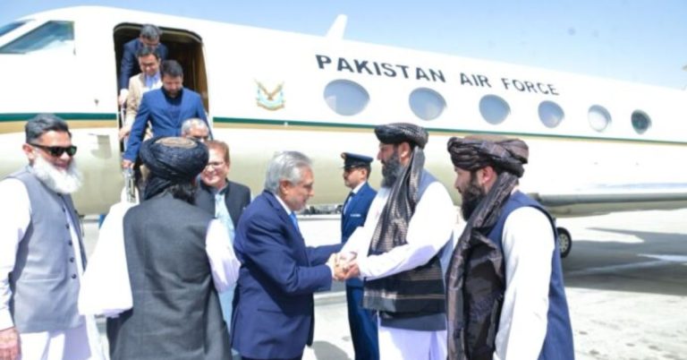 FM Ishaq Dar arrives in Kabul on day-long official visit