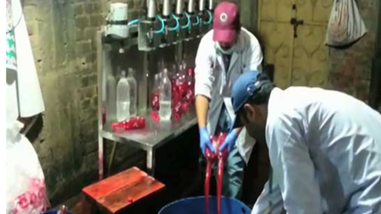PFA takes action against fake juice factory in Gujjar Khan