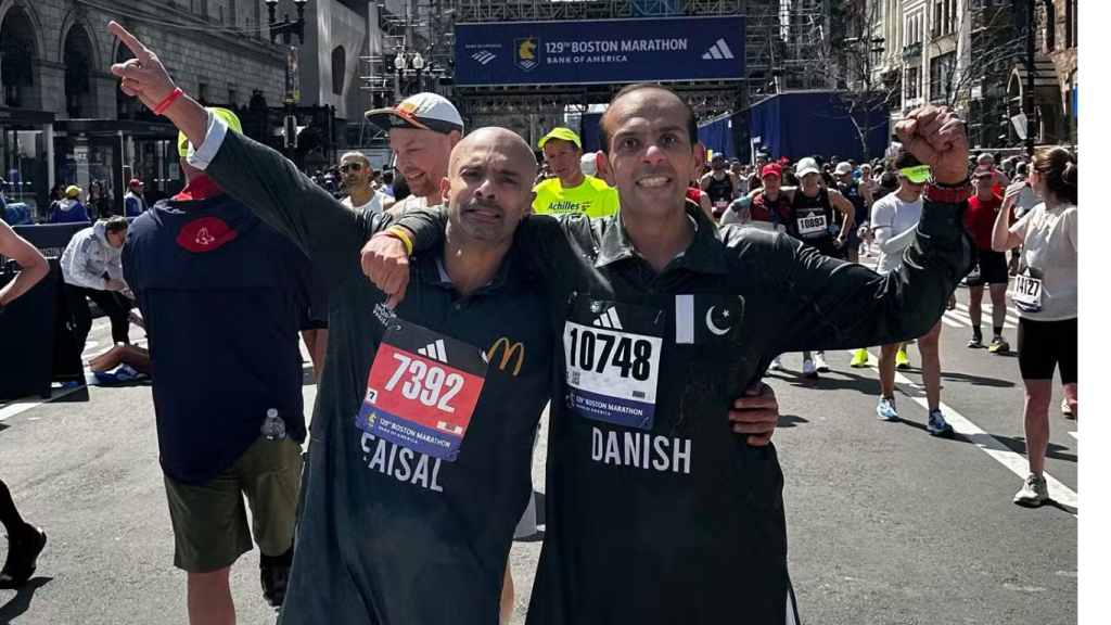 Pakistani runners set new Guinness World Record at Boston Marathon