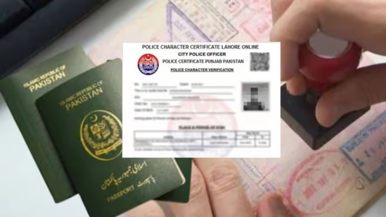 Punjab police character certificate fee for UAE visa — April 2025