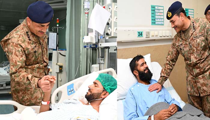COAS Gen Asim Munir visits CMH, hails bravery in Operation Bunyanum Marsoos