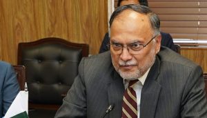 Ahsan Iqbal attacked while appearing on private TV channel programme