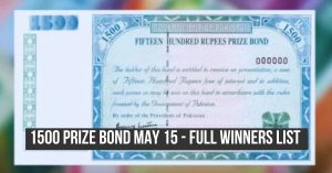 1500 prize bond draw