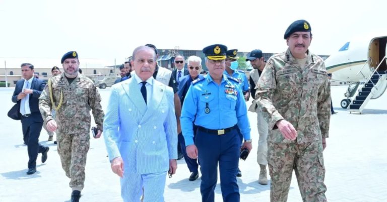 PM Shehbaz Sharif arrives in Karachi on one day official visit