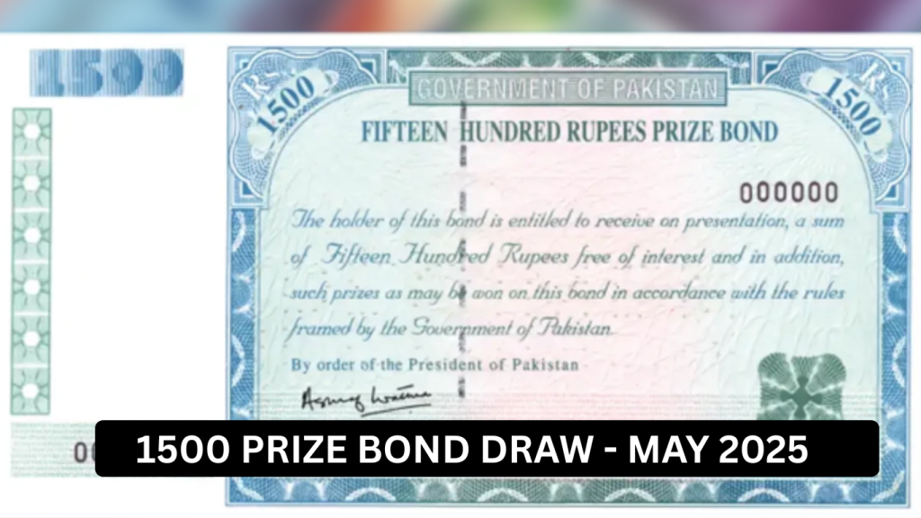 1500 prize bond draw #102 May 2025 today: Results, winners list update