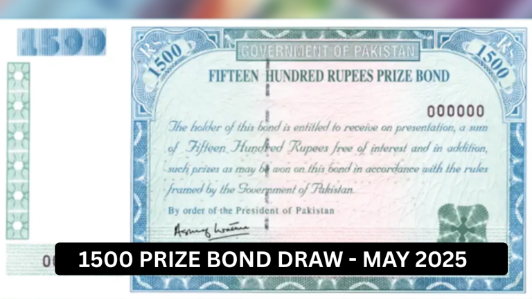 1500 prize bond draw #102 May 2025 today: Results, winners list update