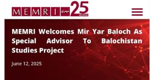 MEMRI Balochistan Studies Project