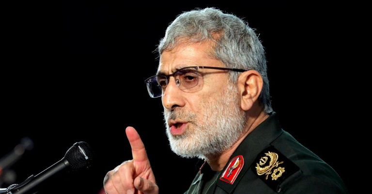 Quds Force head Gen Esmail Qaani is alive