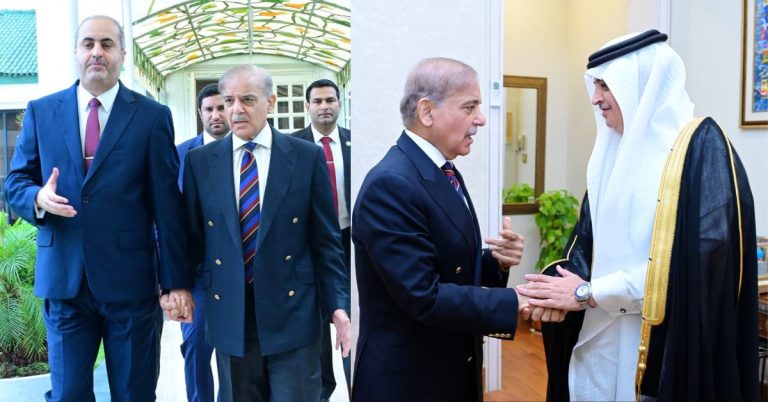 PM meets KSA, Qatar envoys; urges dialogue and peace in Middle East