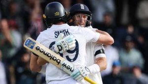 England Triumphs over India by five wickets in first test