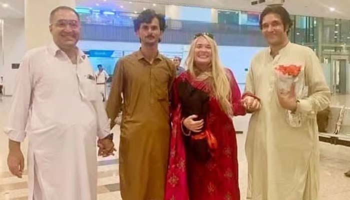 American woman reaches Pakistan to marry Upper Dir youth