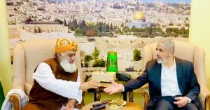 Hamas leader contacts JUI-F chief, seeks Pakistan help in ensuring Gaza aid