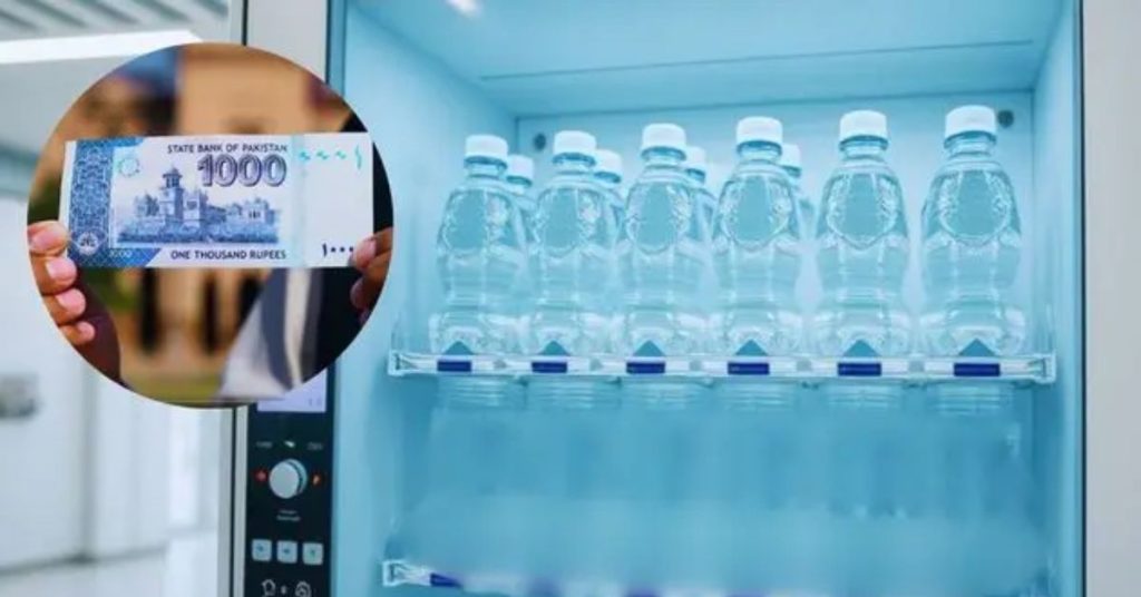cash payments by plastic bottles
