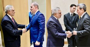 FM Ishaq Dar meets Azerbaijani, Turkmen counterparts to expand mutual ties