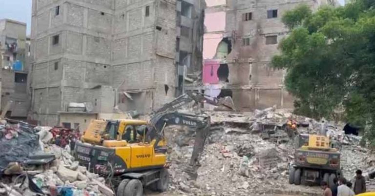 Rescue operation completes at collapsed building in Karachi
