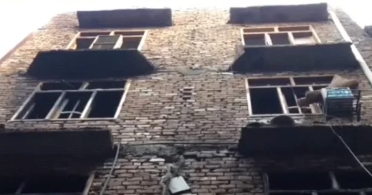 Fire in Peshawar