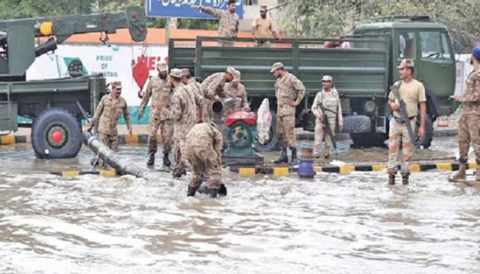 Pak Army’s 111 Brigade on standby as heavy rains flood twin cities