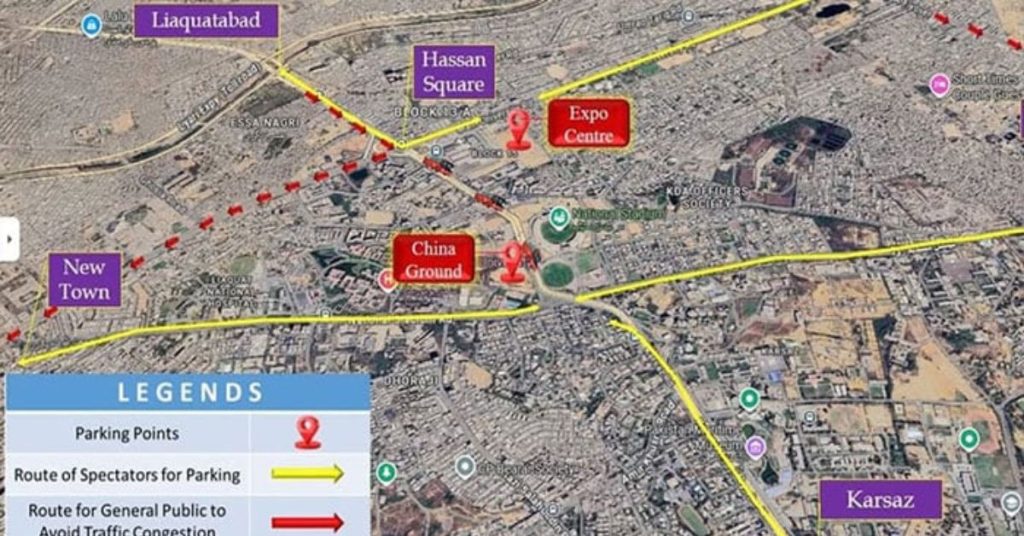 Karachi police unveils traffic plan for Independence Day event at National Stadium