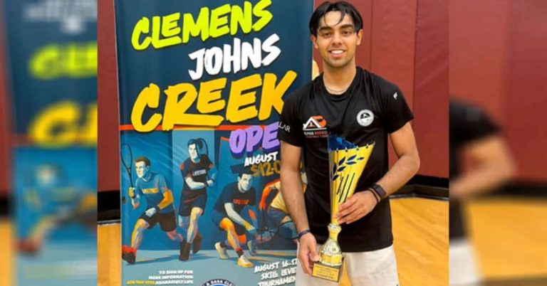 Pakistan's rising star Ashab Irfan lifts Johns Creek Open Squash title